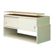 106-44W [耐震収納上置じしん作くん 幅106cm×奥行44cm ホワイト]