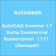 AutoCAD Inventor LT Suite Commercial Subscription （1Y） （Renewal） [ライセンスソフト]