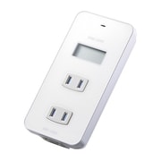 ワットモニター付きコンセントタップ ホワイト TAP-TST14W