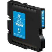 互換リサイクルインクカートリッジ リコー GC31C シアン(顔料) ECI-RC31C
