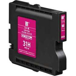 互換リサイクルインクカートリッジ リコー GC31MH マゼンタ（顔料） ECI-RC31HM