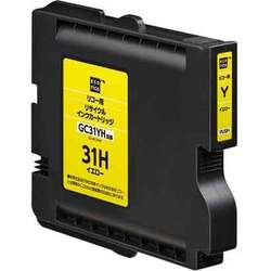 互換リサイクルインクカートリッジ リコー GC31YH イエロー（顔料） ECI-RC31HY