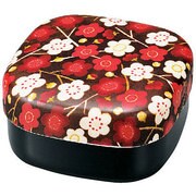 布貼行楽弁当 モダン梅 黒 54146