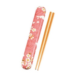 18.0布貼箸箱セットピンク桜うさぎ 33070