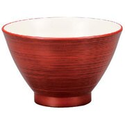 飯椀 大 mokumeレッド 55385