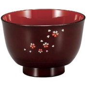 フィット汁椀 ゆり型 栗木目桜 55295