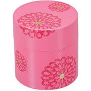 56750 [茶筒 花紋ピンク]