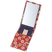 ミラー付楊枝入れ 赤桜 57406