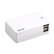 4.8A出力対応USB充電器 4ポートタイプ ホワイト BSMPBAC05WH