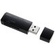 USB2.0 SD/microSD専用カードリーダー　ブラック CRW-SD42NBK