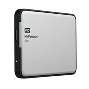 My Passport Slim 1TB ポータブルHDD 3年保証 USB3.0 暗号化 パスワード保護 アルミ製トップカバー シルバー WDBGMT0010BAL-JESN