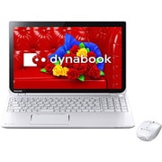 dynabook T654/78LW 15.6型ワイド HDD1TB ブルーレイディスクドライブ Windows 8.1 リュクスホワイト PT65478LHXW