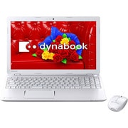 dynabook T554/45LW 15.6型ワイド HDD1TB DVDスーパーマルチドライブ Windows 8.1 リュクスホワイト PT55445LSXW