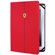 9~10インチタブレット対応 カーボン調ケース レッド FEFOCUT10RE