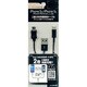 二股USB充電専用ケーブル ライトニング+マイクロUSB ブラック KYCB005