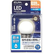 LED電球 装飾電球 ミニボール球形 G40 E26口金 電球色 55lm 防水 LED elpaball mini エルパボール ミニ LDG1L-G-GWP251