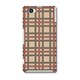 70095 [Xperia Z1 f SO-02F用 チェック 赤茶]