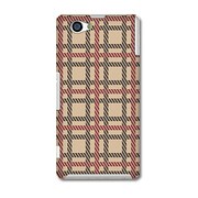 70095 [Xperia Z1 f SO-02F用 チェック 赤茶]