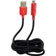 青色LEDライト付 microUSB充電専用ケーブル 1.5m ブラック OWL-CBJ15(B)SB-SP/U2A