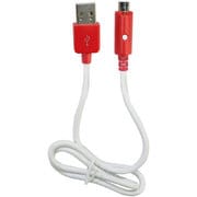 白色LEDライト付 microUSB充電専用ケーブル 50cm ホワイト OWL-CBJ5(W)SW-SP/U2A