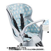 bikke2専用 リヤチャイルドシートクッション ドットブルー BIK-K.A(B403531B-W)