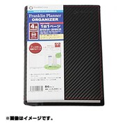 システム手帳 A5サイズ カーボン柄レザー ブラック/レッドステッチ 2014年4月始まり 62211