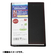 システム手帳 B6サイズ カーボン柄レザー ブラック/レッド 2014年4月始まり 62218