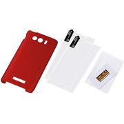 AQUOS PHONE Xx mini 303SH用 ラバーコーティング シェルジャケット マットレッド RT-303SHC4/R