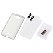 AQUOS SERIE mini SHL24用カバー シルキータッチ シリコン ホワイト 半透明 RT-SHL24C1/W