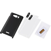 RT-SHL24C4/B [AQUOS SERIE mini SHL24用カバー ラバーコーティング シェル マットブラック]