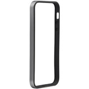 BSIP13PCHBGY [iPhone5s/5専用 ハイブリッドバンパー 保護フィルム付 グレー]
