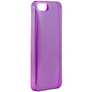 BSIP13PCRHCPU [iPhone5s/5専用 ラウンドケース 液晶保護フィルム付 クリアパープル]