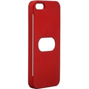 BSIP13PCC2RD [iPhone5s/5専用 カード収納ケース 薄型タイプ 液晶保護フィルム付 レッド]