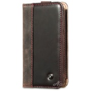AC-IP5CSVL02-DB [iPhone5/5s用 本革レザーケース Collatio ブックタイプ ダークブラウン]