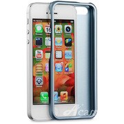 AC-IP5CSMF01-GN [iPhone5/5s用 メタルファイバーケース Citta ライトブルー]