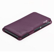 AC-XZ1CSSL02-PP [Xperia Z1用 PU（ポリウレタン）レザーケース Slim スタンド機能付 パープル]