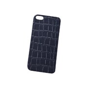 BP024NV [GRAMAS Real Leather Back Panel for iPhone5/5S ネイビー]