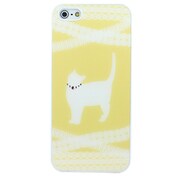 I5A06-13D170-02 [Fantastick RhineStone Case・W03・Cat with Necklace  for iPhone SE/5s/5用]