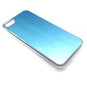 AC-P5-MT LB [iPhone5/5s用 高級メタルヘアラインパネル ブルー]