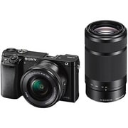 ILCE-6000Y B JE3 [α（アルファ）6000 ダブルズームレンズキット ボディ＋交換レンズ「E PZ 16-50mm F3.5-5.6 OSS」「E 55-210mm F4.5-6.3 OSS」 ブラック 海外仕様]