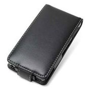 PDAIR レザーケース for ウォークマン NW-F880シリーズ 縦開きタイプ ブラック PALCNWF880F/BL