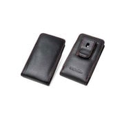 PDAIR レザーケース for ウォークマン NW-F880シリーズ ベルトクリップ付バーティカルポーチタイプ ブラック/レッドステッチ PALCNWF880BV/BL/RD