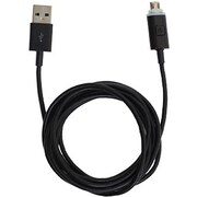 ブラック LEDフラッシュ充電ケーブル microUSB 2m BK