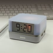 やすらぐほたるタップ 時計付USBハブ 4ポート L12-709