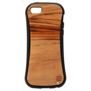 iPhone5c Real wood case Genuine Cappuccino ブラックフレーム [Genuineシリーズ]