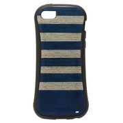 iPhone5c Real wood case Harmony Big blue ブラックフレーム [Harmonyシリーズ]