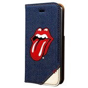 iPhone5/5s Rolling Stones Classic Tongue Denim Diary [スマートフォンケース]