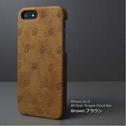 iPhone5/5s Rolling Stones All Over Tongue Cloud Bar [スマートフォンケース ブラウン]