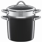 ヴィタリアーノ パスタポット24cm ネロ S0524185011