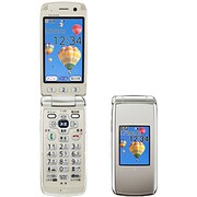 らくらくホン7 F-09B プラチナゴールド [携帯電話]